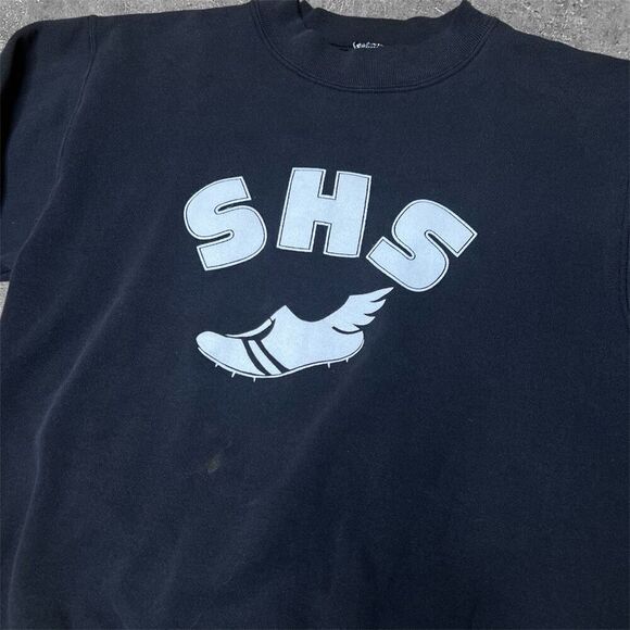American Vintage 70s 80s High School Crew Sweatshirt - Picture 3 of 6